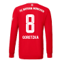 2022-2023 Bayern Munich Long Sleeve Home Shirt (GORETZKA 8)