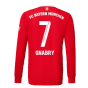 2022-2023 Bayern Munich Long Sleeve Home Shirt (Kids) (GNABRY 7)