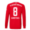 2022-2023 Bayern Munich Long Sleeve Home Shirt (Kids) (GORETZKA 8)