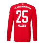 2022-2023 Bayern Munich Long Sleeve Home Shirt (Kids) (MULLER 25)