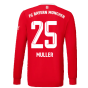 2022-2023 Bayern Munich Long Sleeve Home Shirt (MULLER 25)
