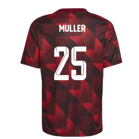 2022-2023 Bayern Munich Pre-Match Shirt (Red) - Kids (MULLER 25)