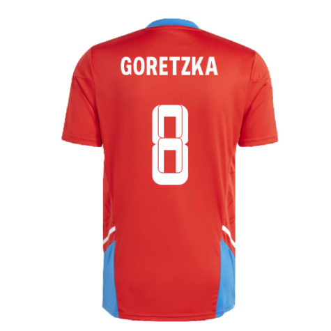 2022-2023 Bayern Munich Training Jersey (Red) (GORETZKA 8)
