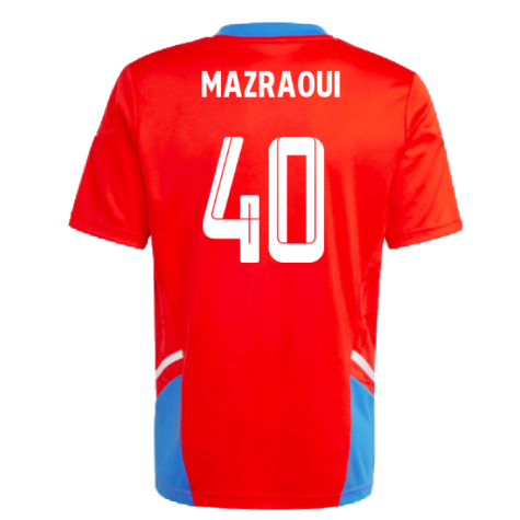2022-2023 Bayern Munich Training Jersey (Red) - Kids (MAZRAOUI 40)