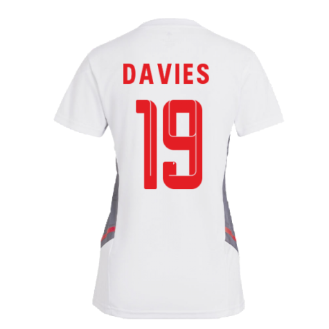 2022-2023 Bayern Munich Training Shirt (White) - Ladies (DAVIES 19)