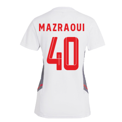 2022-2023 Bayern Munich Training Shirt (White) - Ladies (MAZRAOUI 40)