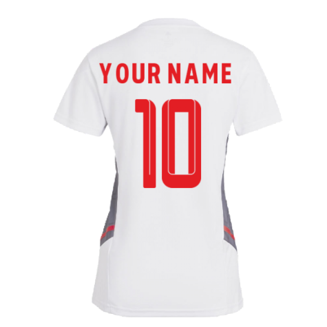 2022-2023 Bayern Munich Training Shirt (White) - Ladies (Your Name)