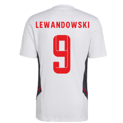 2022-2023 Bayern Munich Training Shirt (White) (LEWANDOWSKI 9)