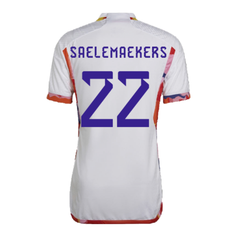 2022-2023 Belgium Authentic Away Shirt (SAELEMAEKERS 22)