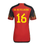 2022-2023 Belgium Authentic Home Shirt (DE KETELAERE 16)