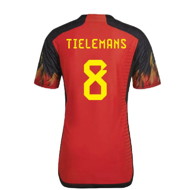 2022-2023 Belgium Authentic Home Shirt (TIELEMANS 8)