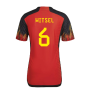 2022-2023 Belgium Authentic Home Shirt (WITSEL 6)