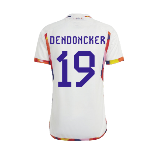 2022-2023 Belgium Away Shirt (DENDONCKER 19)