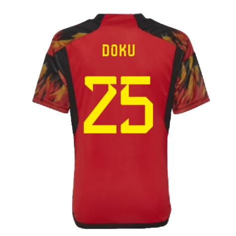 2022-2023 Belgium Home Shirt (Kids) (Doku 25)