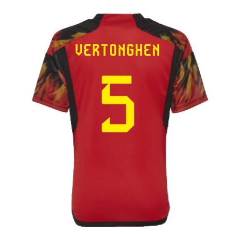 2022-2023 Belgium Home Shirt (Kids) (Vertonghen 5)