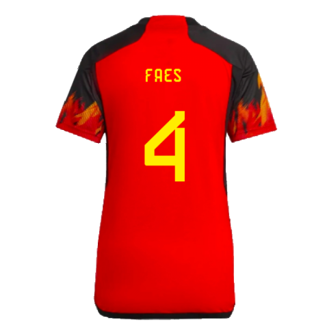 2022-2023 Belgium Home Shirt (Ladies) (Faes 4)