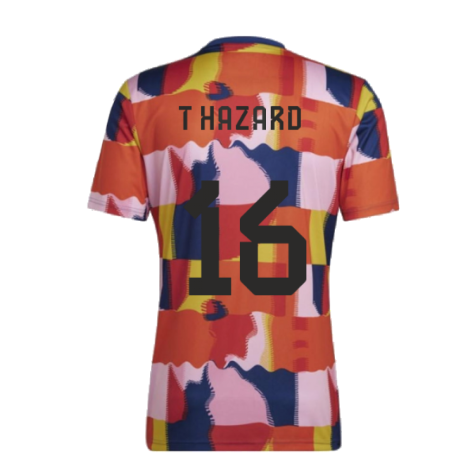 2022-2023 Belgium Pre-Match Shirt (T Hazard 16)