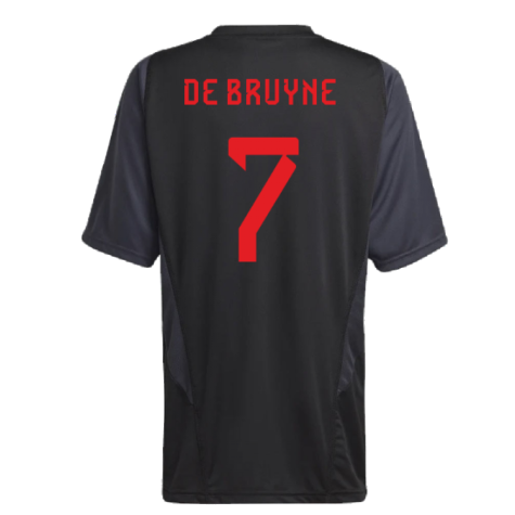 2022-2023 Belgium Training Jersey (Black) - Kids (DE BRUYNE 7)