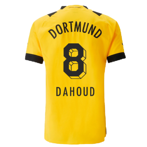 2022-2023 Borussia Dortmund Authentic Home Shirt (DAHOUD 8)