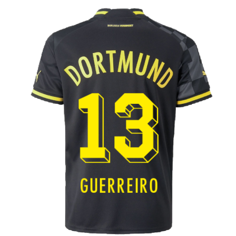 2022-2023 Borussia Dortmund Away Shirt (Kids) (GUERREIRO 13)