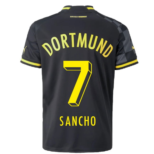 2022-2023 Borussia Dortmund Away Shirt (Kids) (SANCHO 7)