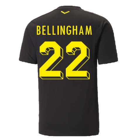 2022-2023 Borussia Dortmund Casuals Tee (Black) (BELLINGHAM 22)
