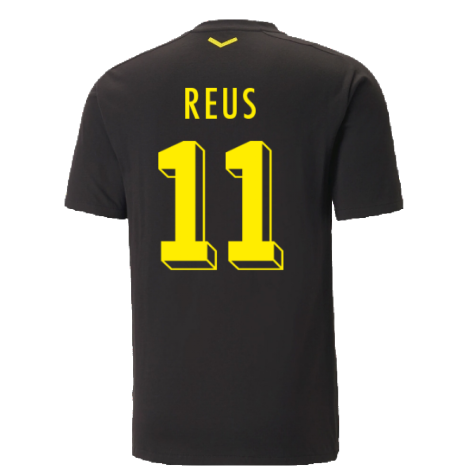 2022-2023 Borussia Dortmund Casuals Tee (Black) (REUS 11)
