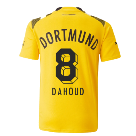 2022-2023 Borussia Dortmund CUP Shirt (Kids) (DAHOUD 8)