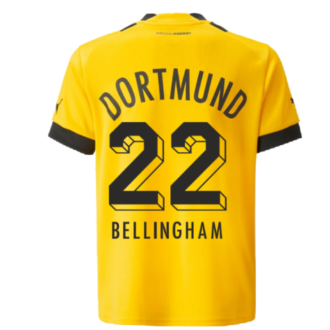 2022-2023 Borussia Dortmund Home Shirt (Kids) (BELLINGHAM 22)