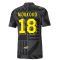 2022-2023 Borussia Dortmund Pre-Match Shirt (Black-Asphalt) (MOUKOKO 18)