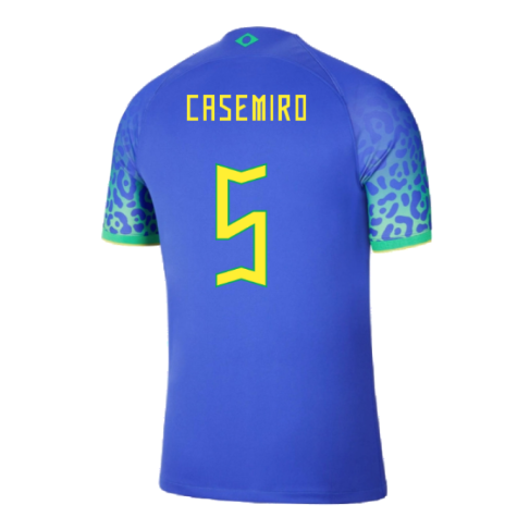 2022-2023 Brazil Away Dri-Fit ADV Vapor Shirt (Casemiro 5)