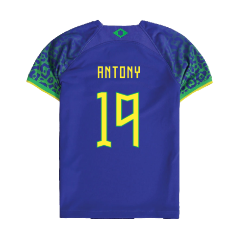 2022-2023 Brazil Away Little Boys Mini Kit (Antony 19)