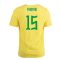 2022-2023 Brazil Crest Tee (Yellow) (Fabinho 15)