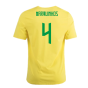 2022-2023 Brazil Crest Tee (Yellow) (Marquinhos 4)