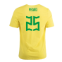 2022-2023 Brazil Crest Tee (Yellow) (Pedro 25)