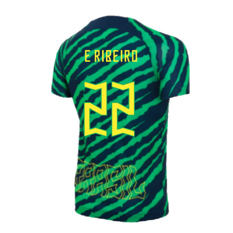 2022-2023 Brazil Dri-Fit Pre-Match Shirt (Kids) (E Ribeiro 22)
