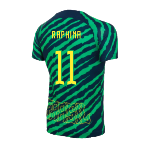 2022-2023 Brazil Dri-Fit Pre-Match Shirt (Kids) (Raphina 11)