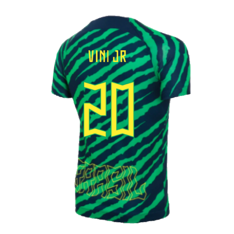 2022-2023 Brazil Dri-Fit Pre-Match Shirt (Kids) (Vini JR 20)