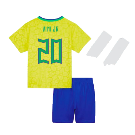 2022-2023 Brazil Home Infants Baby Kit (Vini JR 20)