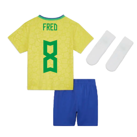2022-2023 Brazil Home Little Boys Mini Kit (Fred 8)