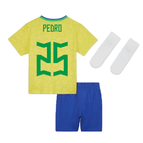 2022-2023 Brazil Home Little Boys Mini Kit (Pedro 25)