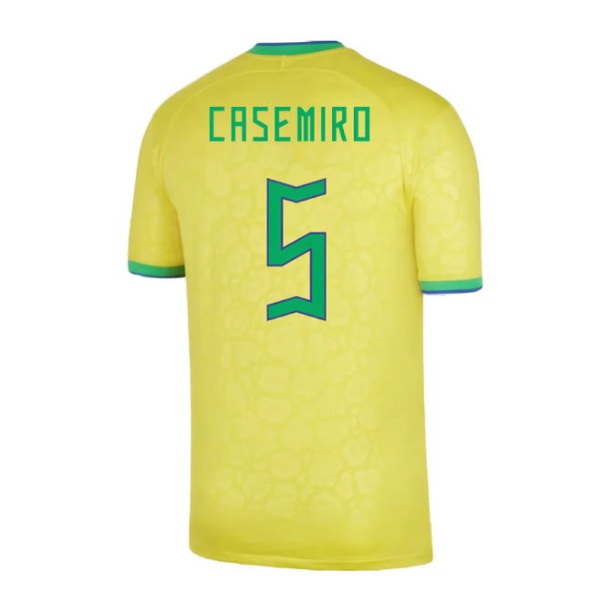 2022-2023 Brazil Home Shirt (CASEMIRO 5)