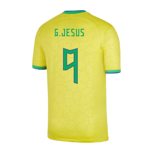 2022-2023 Brazil Home Shirt (Kids) (G.JESUS 9)