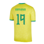 2022-2023 Brazil Home Shirt (Kids) (RAPHINHA 19)