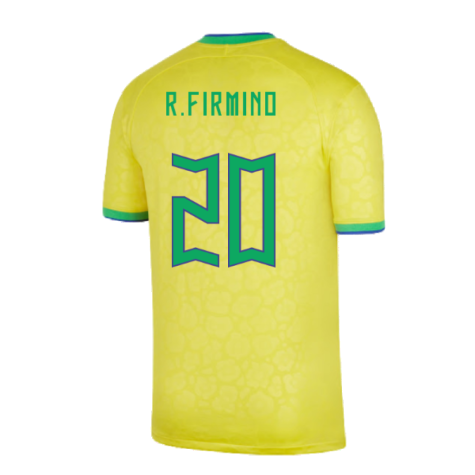 2022-2023 Brazil Home Shirt (Kids) (R.FIRMINO 20)