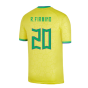 2022-2023 Brazil Home Shirt (Kids) (R.FIRMINO 20)