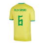2022-2023 Brazil Little Boys Home Shirt (Alex Sandro 6)