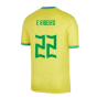 2022-2023 Brazil Little Boys Home Shirt (E Ribeiro 22)