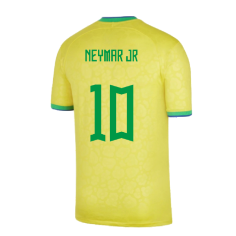2022-2023 Brazil Little Boys Home Shirt (Neymar JR 10)