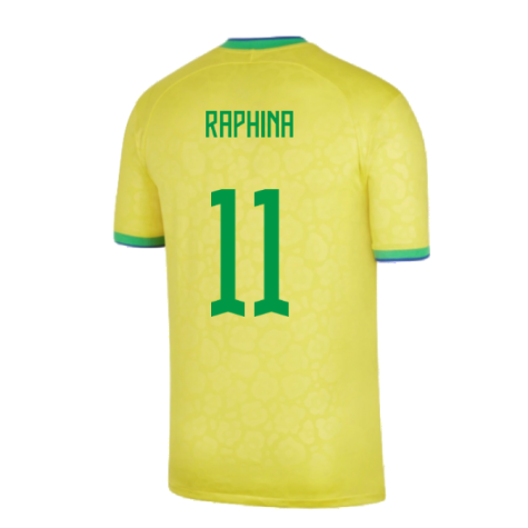 2022-2023 Brazil Little Boys Home Shirt (Raphina 11)